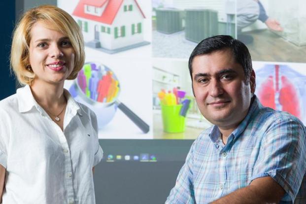 Dr. Ebrahem Ahmadisharaf and his PhD student photographed together