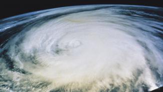 Hurricane from space 