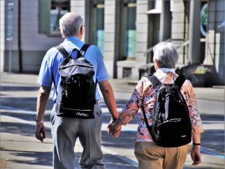 Older Adults Holding Hands 